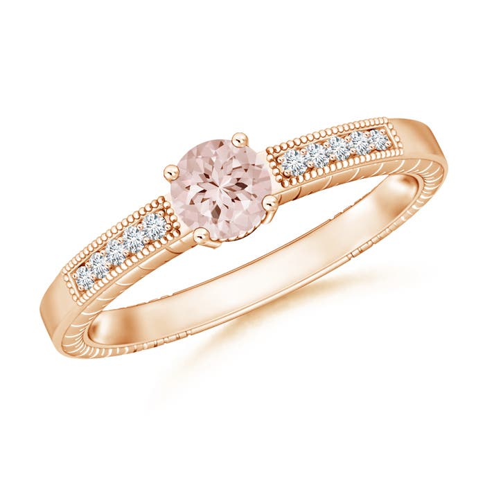 AA - Morganite / 0.48 CT / 14 KT Rose Gold