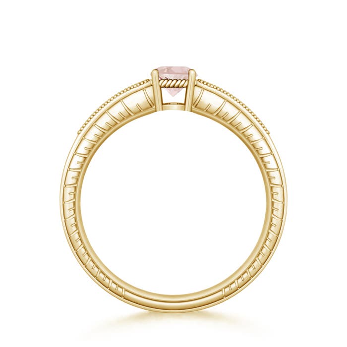 AA - Morganite / 0.48 CT / 14 KT Yellow Gold