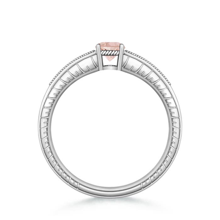 AAA - Morganite / 0.48 CT / 14 KT White Gold