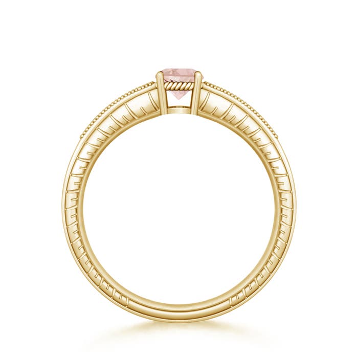 AAA - Morganite / 0.48 CT / 14 KT Yellow Gold