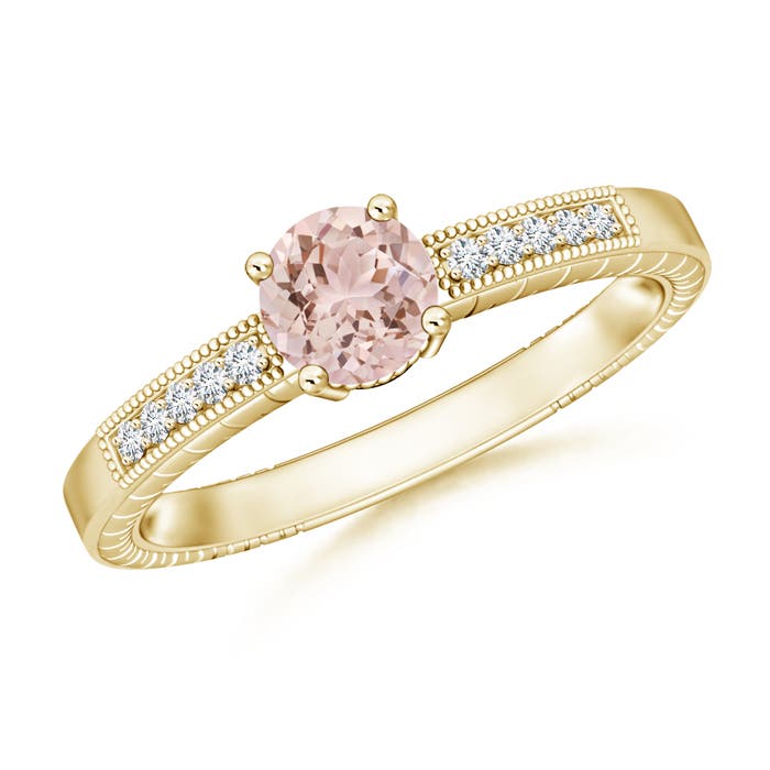 AAA - Morganite / 0.84 CT / 14 KT Yellow Gold