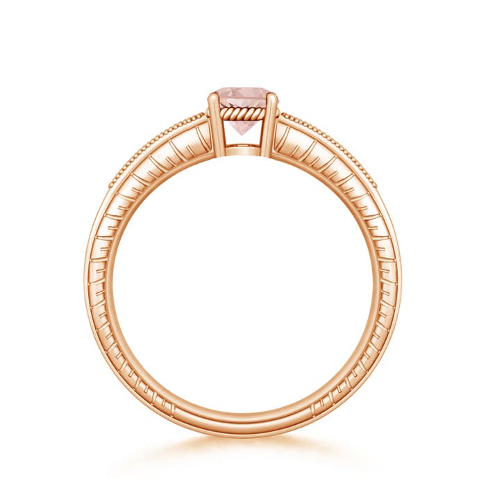 AAAA - Morganite / 0.84 CT / 14 KT Rose Gold