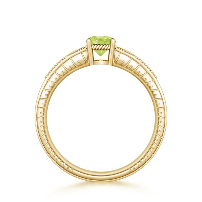 A - Peridot / 1.09 CT / 14 KT Yellow Gold