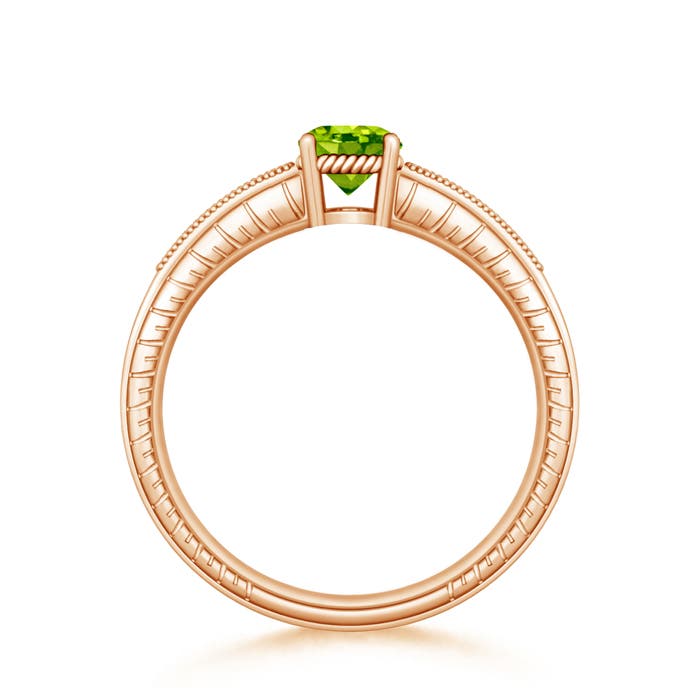 AAA - Peridot / 1.09 CT / 14 KT Rose Gold