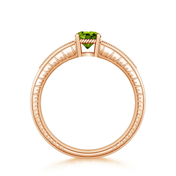 AAAA - Peridot / 1.09 CT / 14 KT Rose Gold