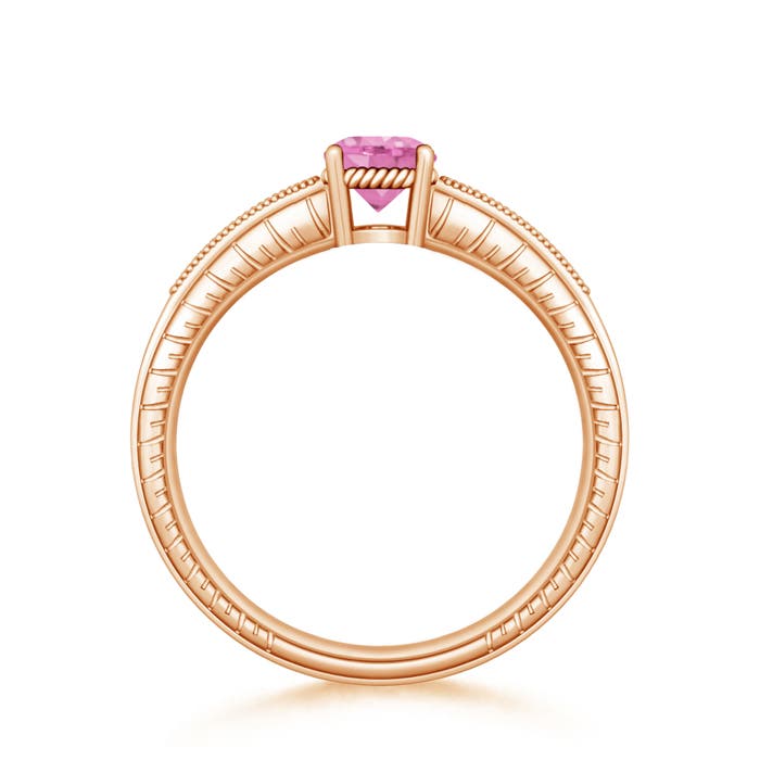 A - Pink Sapphire / 1.14 CT / 14 KT Rose Gold