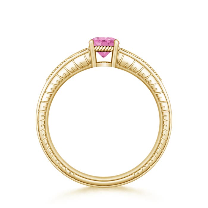 A - Pink Sapphire / 1.14 CT / 14 KT Yellow Gold