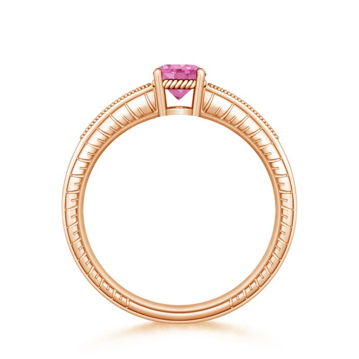 AA - Pink Sapphire / 1.14 CT / 14 KT Rose Gold