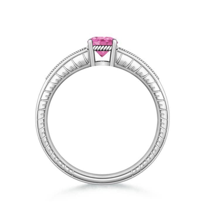 AA - Pink Sapphire / 1.14 CT / 14 KT White Gold