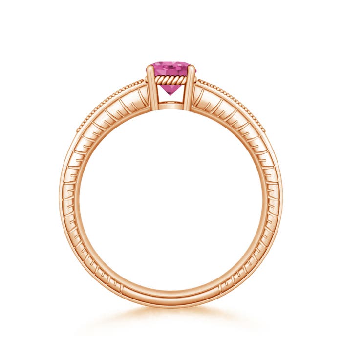 AAA - Pink Sapphire / 1.14 CT / 14 KT Rose Gold