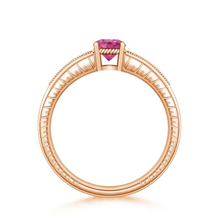 AAAA - Pink Sapphire / 1.14 CT / 14 KT Rose Gold