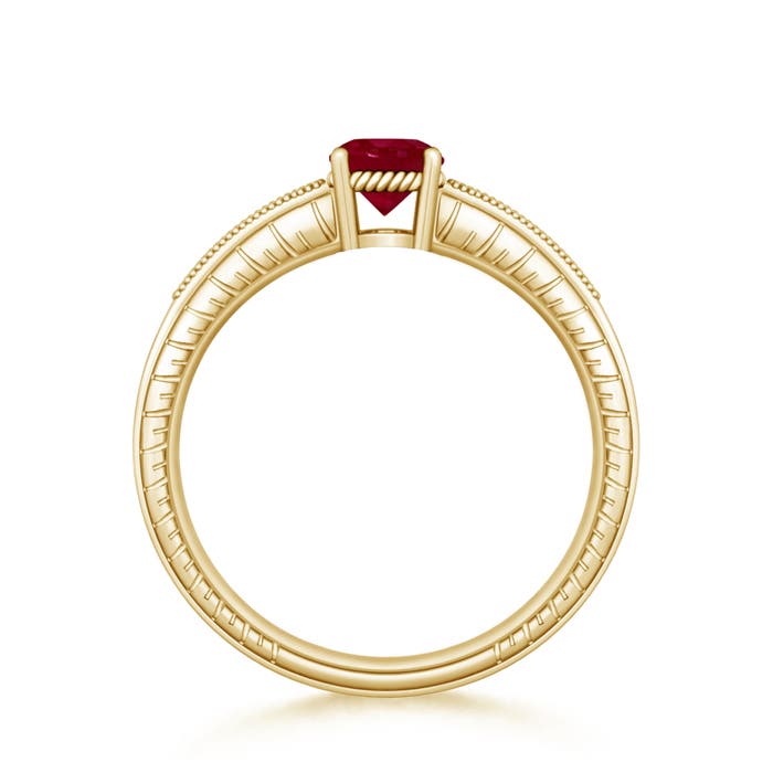 AA - Ruby / 1.14 CT / 14 KT Yellow Gold