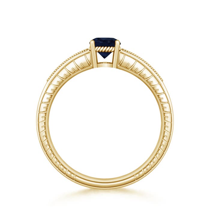 A - Blue Sapphire / 1.14 CT / 14 KT Yellow Gold