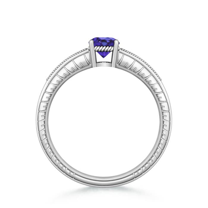 AA - Tanzanite / 1.04 CT / 14 KT White Gold