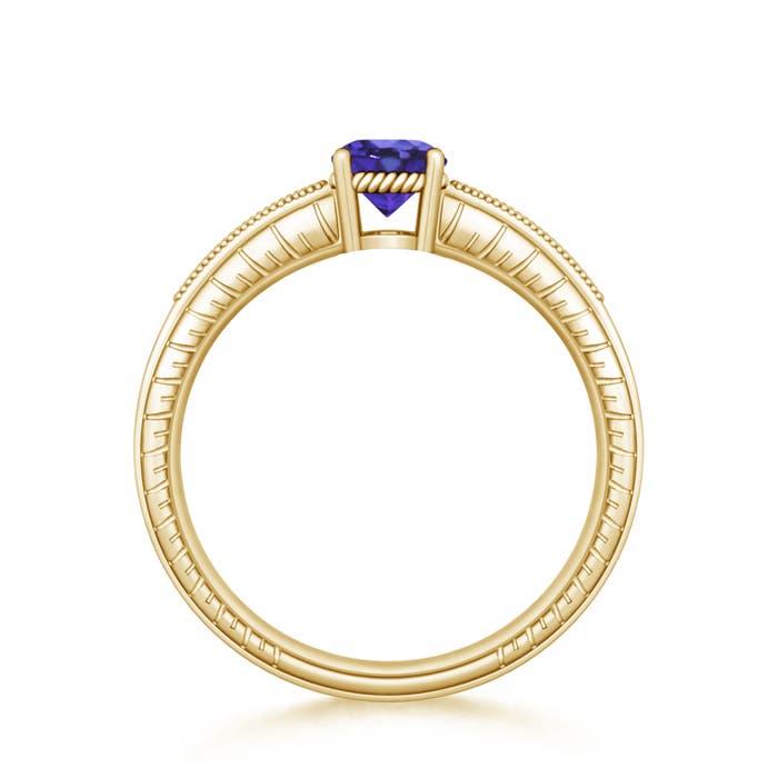 AA - Tanzanite / 1.04 CT / 14 KT Yellow Gold