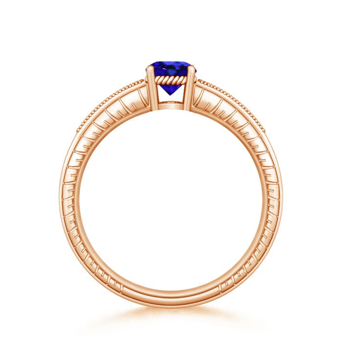 AAA - Tanzanite / 1.04 CT / 14 KT Rose Gold