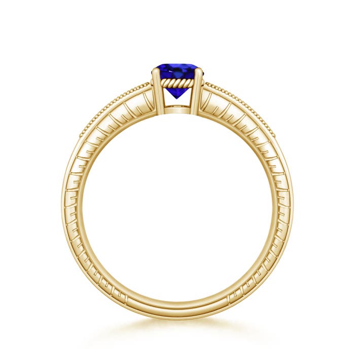 AAA - Tanzanite / 1.04 CT / 14 KT Yellow Gold