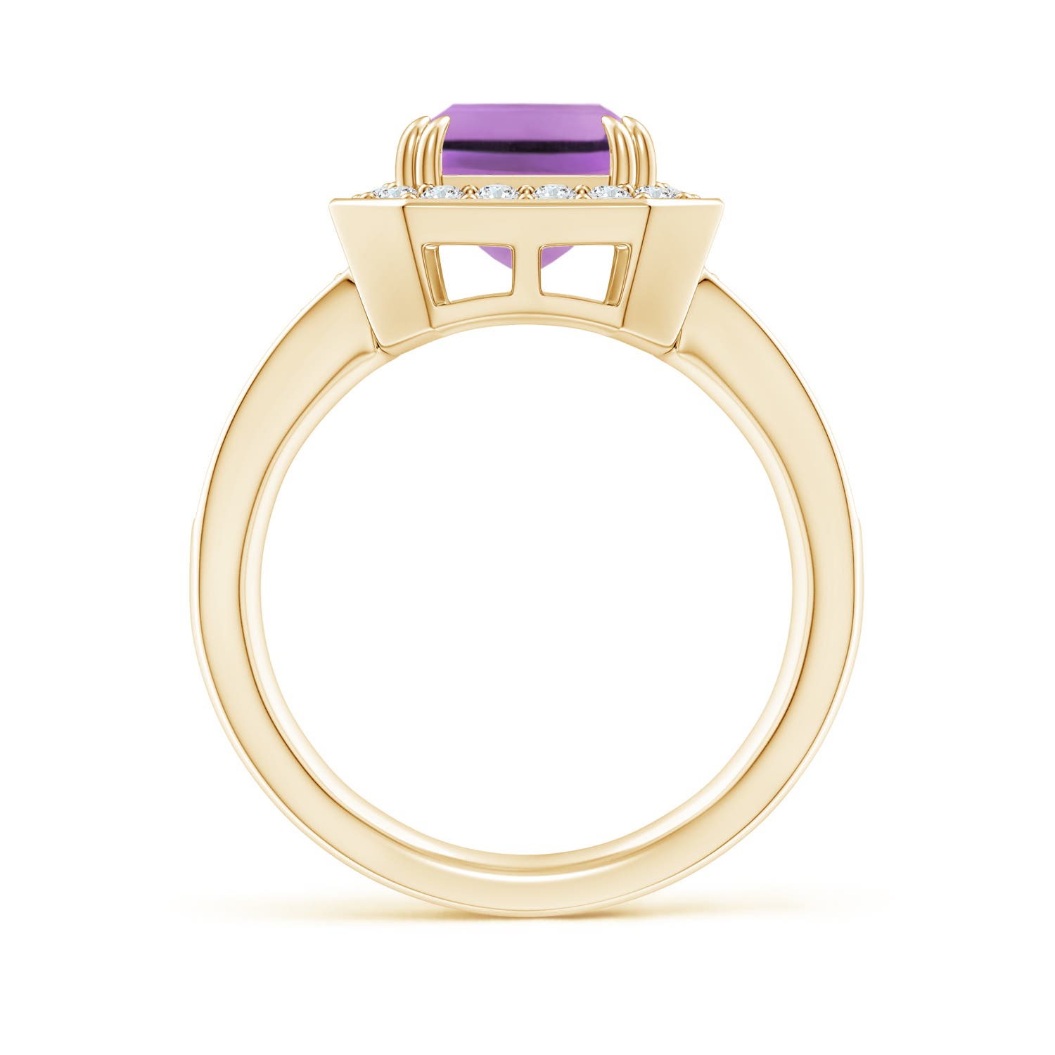 A - Amethyst / 3.35 CT / 14 KT Yellow Gold