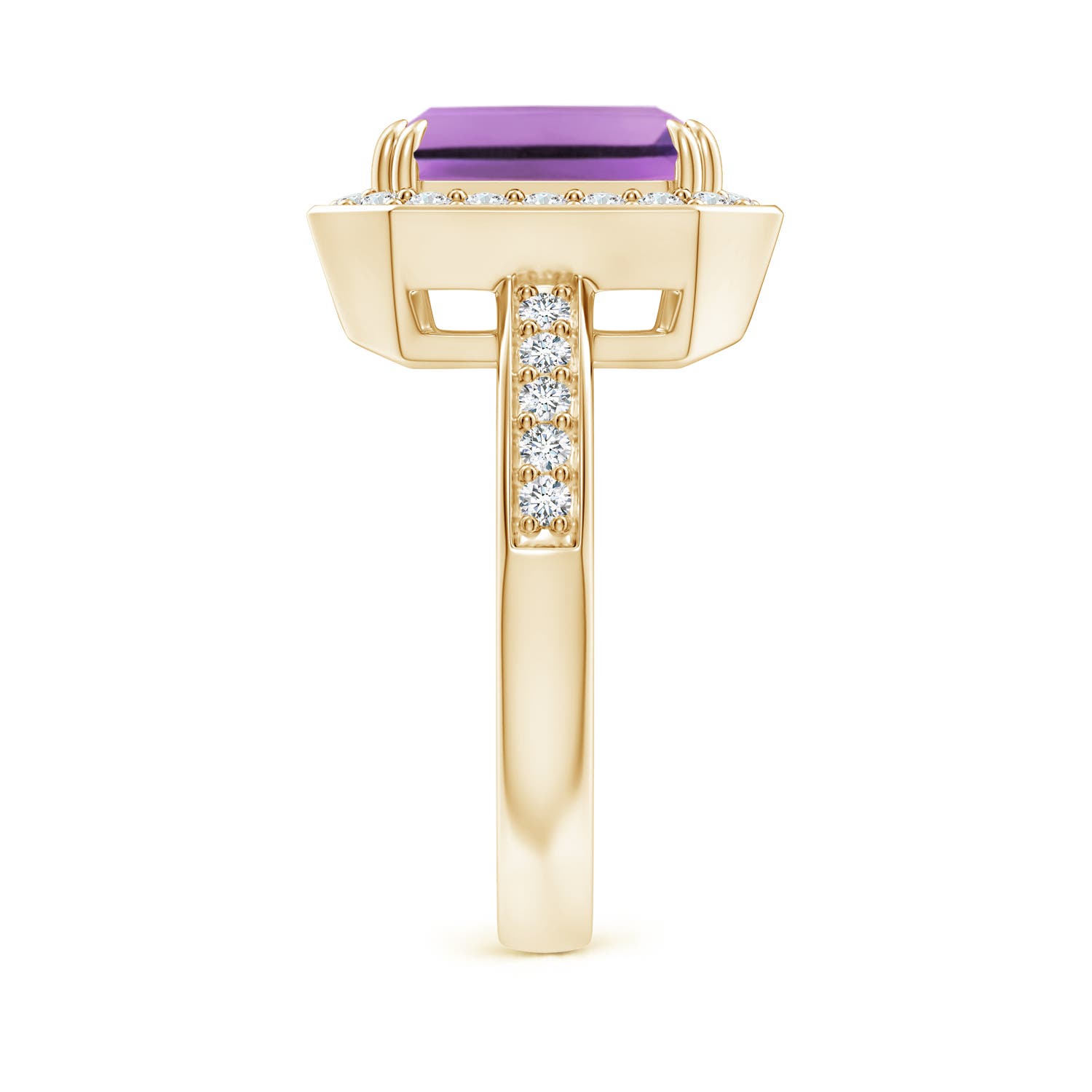 A - Amethyst / 3.35 CT / 14 KT Yellow Gold