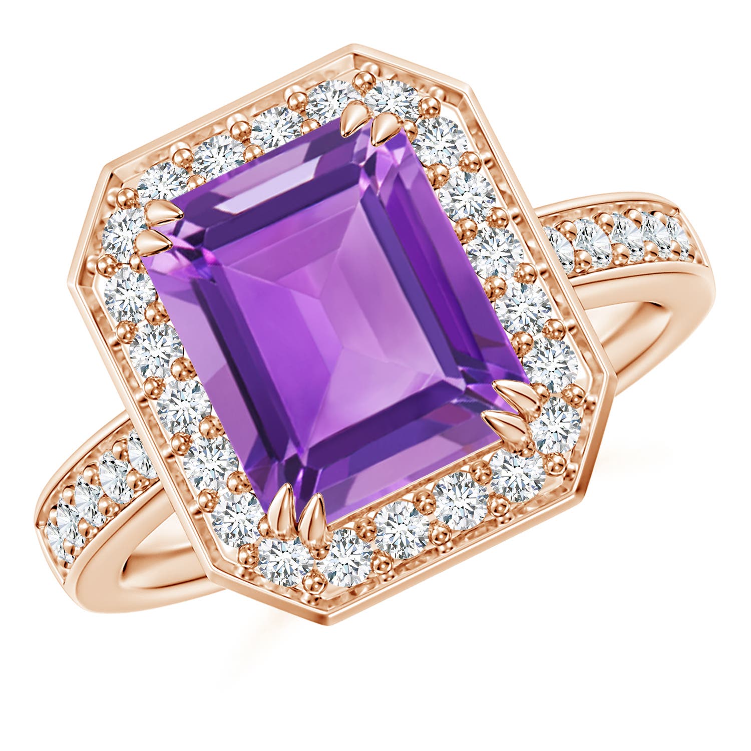 AA - Amethyst / 3.35 CT / 14 KT Rose Gold