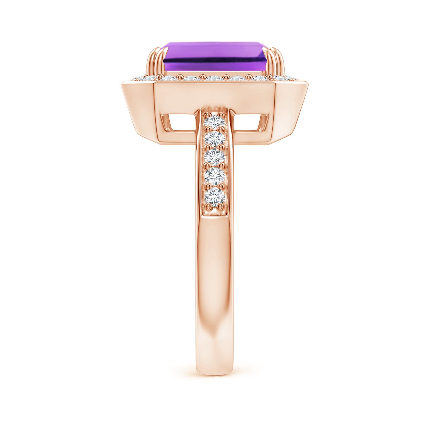 AA - Amethyst / 3.35 CT / 14 KT Rose Gold