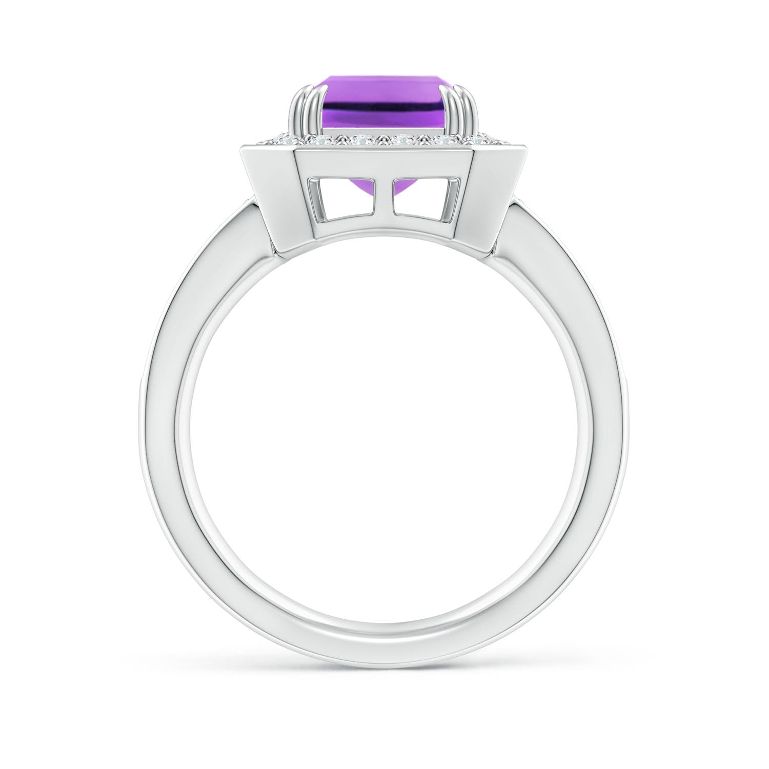 AA - Amethyst / 3.35 CT / 14 KT White Gold