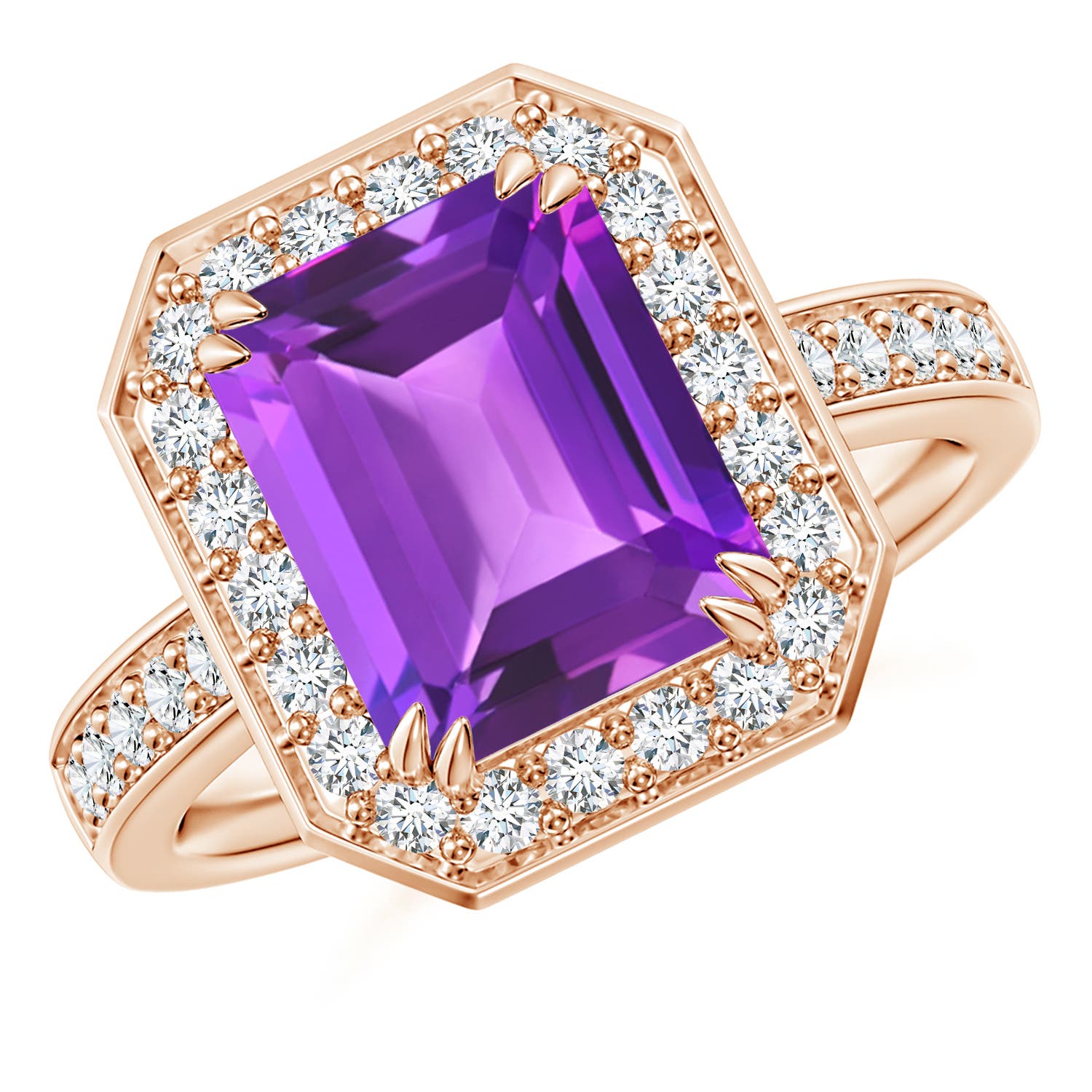 AAA - Amethyst / 3.35 CT / 14 KT Rose Gold