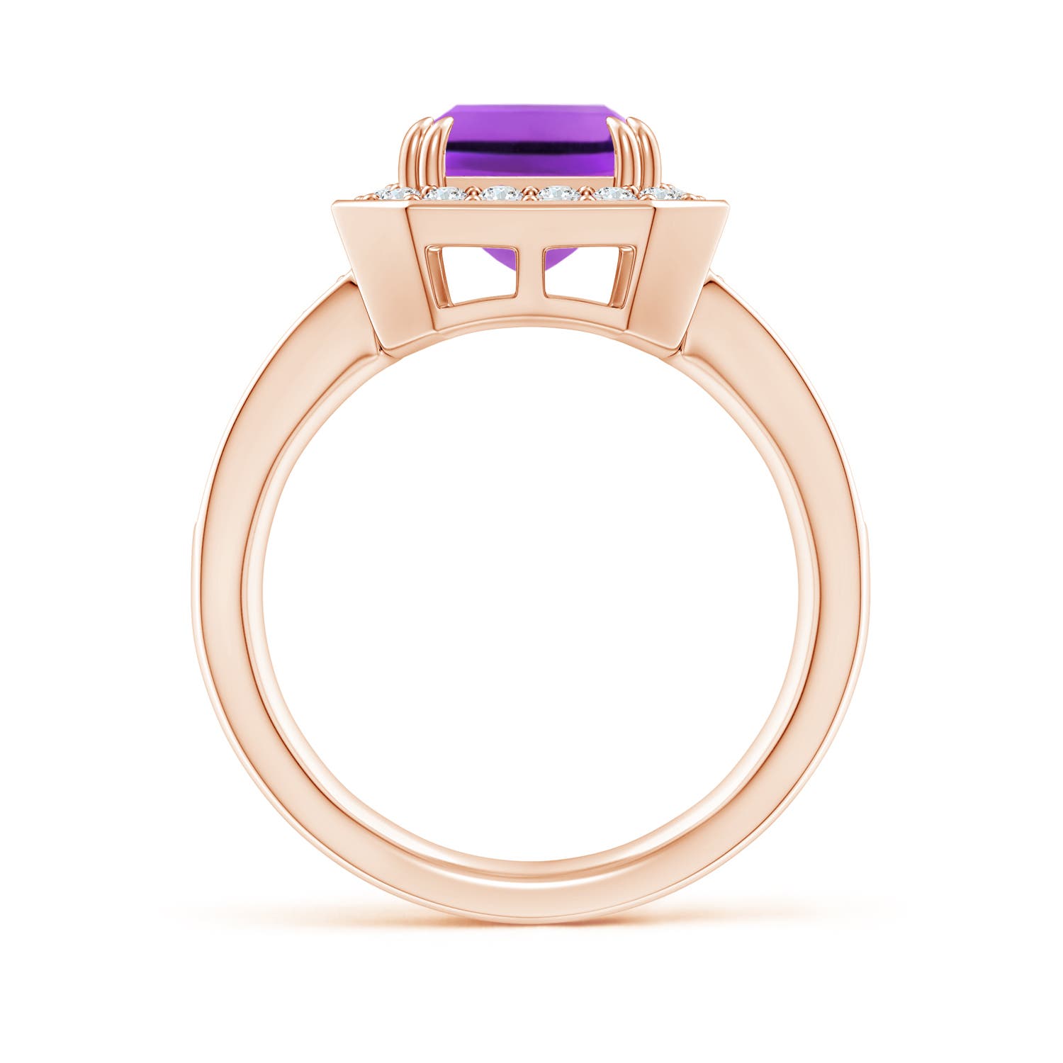 AAA - Amethyst / 3.35 CT / 14 KT Rose Gold