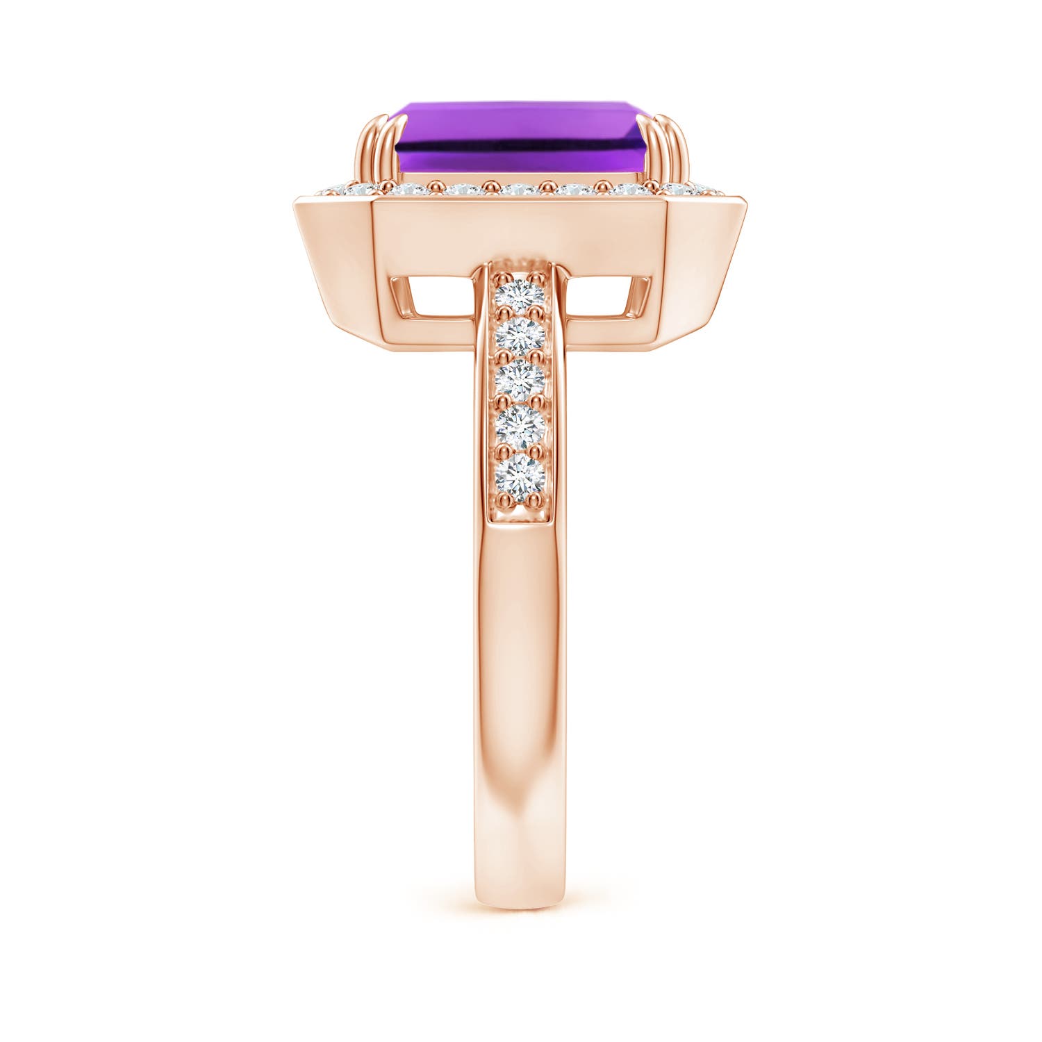 AAA - Amethyst / 3.35 CT / 14 KT Rose Gold