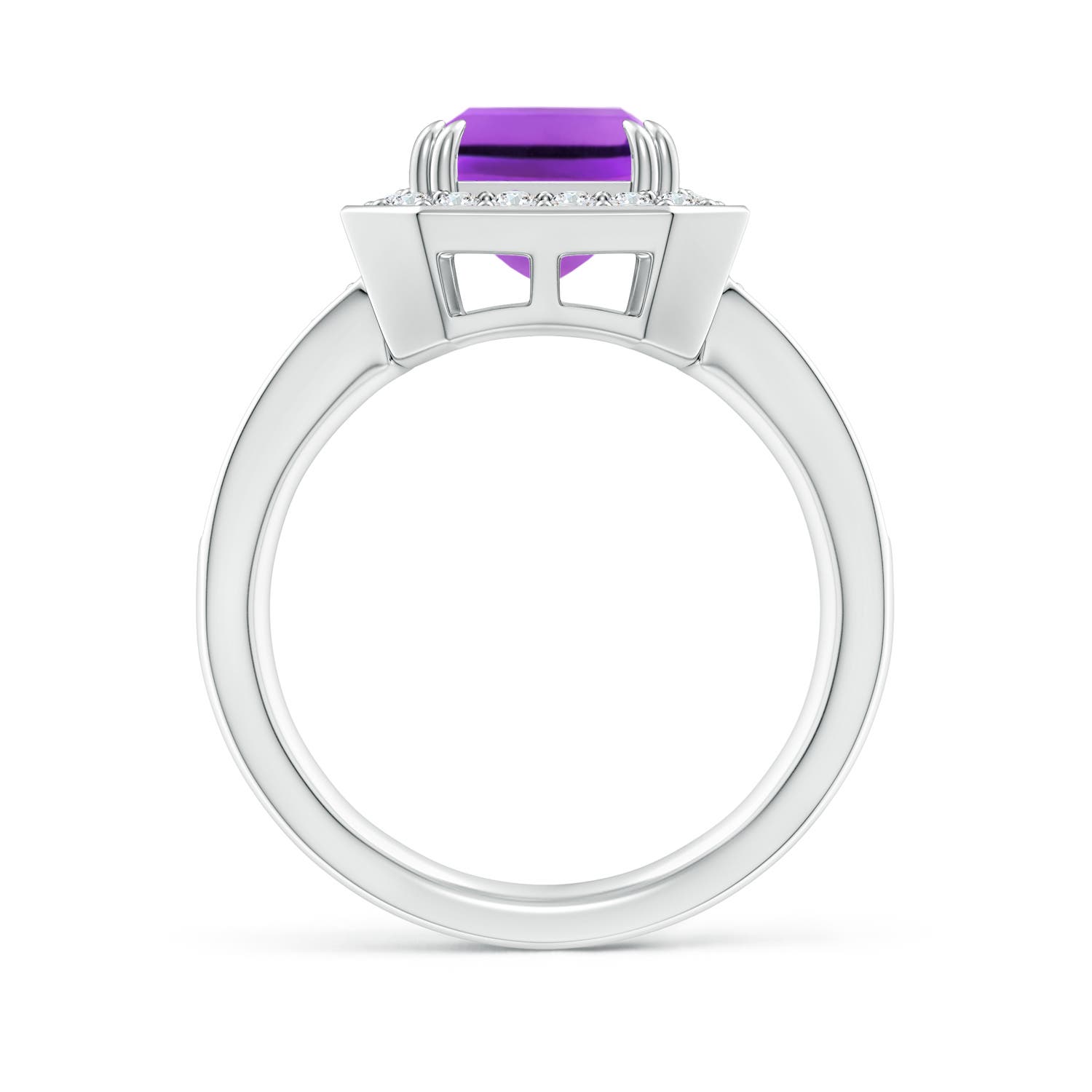 AAA - Amethyst / 3.35 CT / 14 KT White Gold