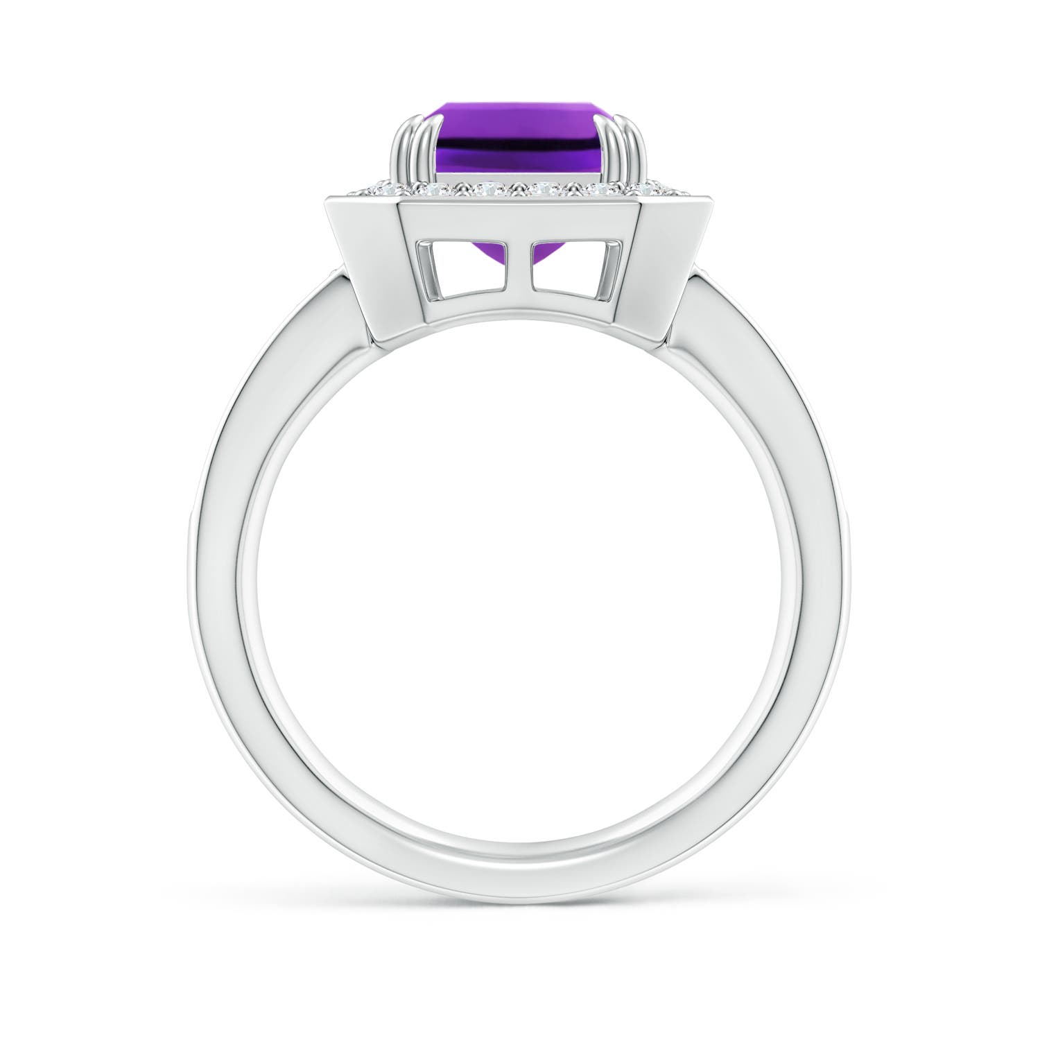 AAAA - Amethyst / 3.35 CT / 14 KT White Gold