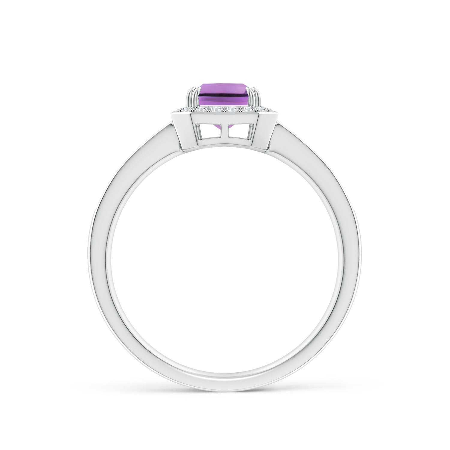 A - Amethyst / 1.09 CT / 14 KT White Gold