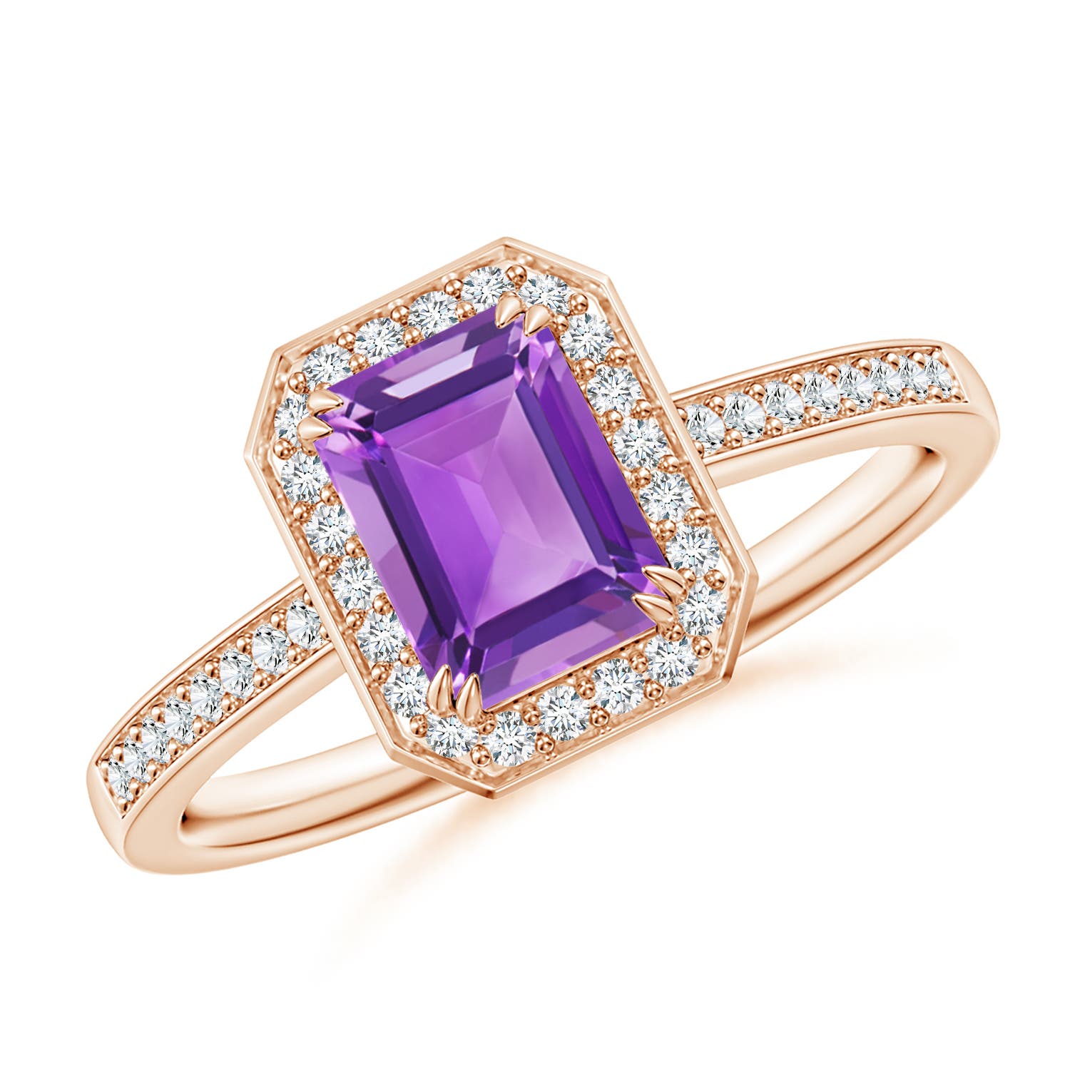 AA - Amethyst / 1.09 CT / 14 KT Rose Gold