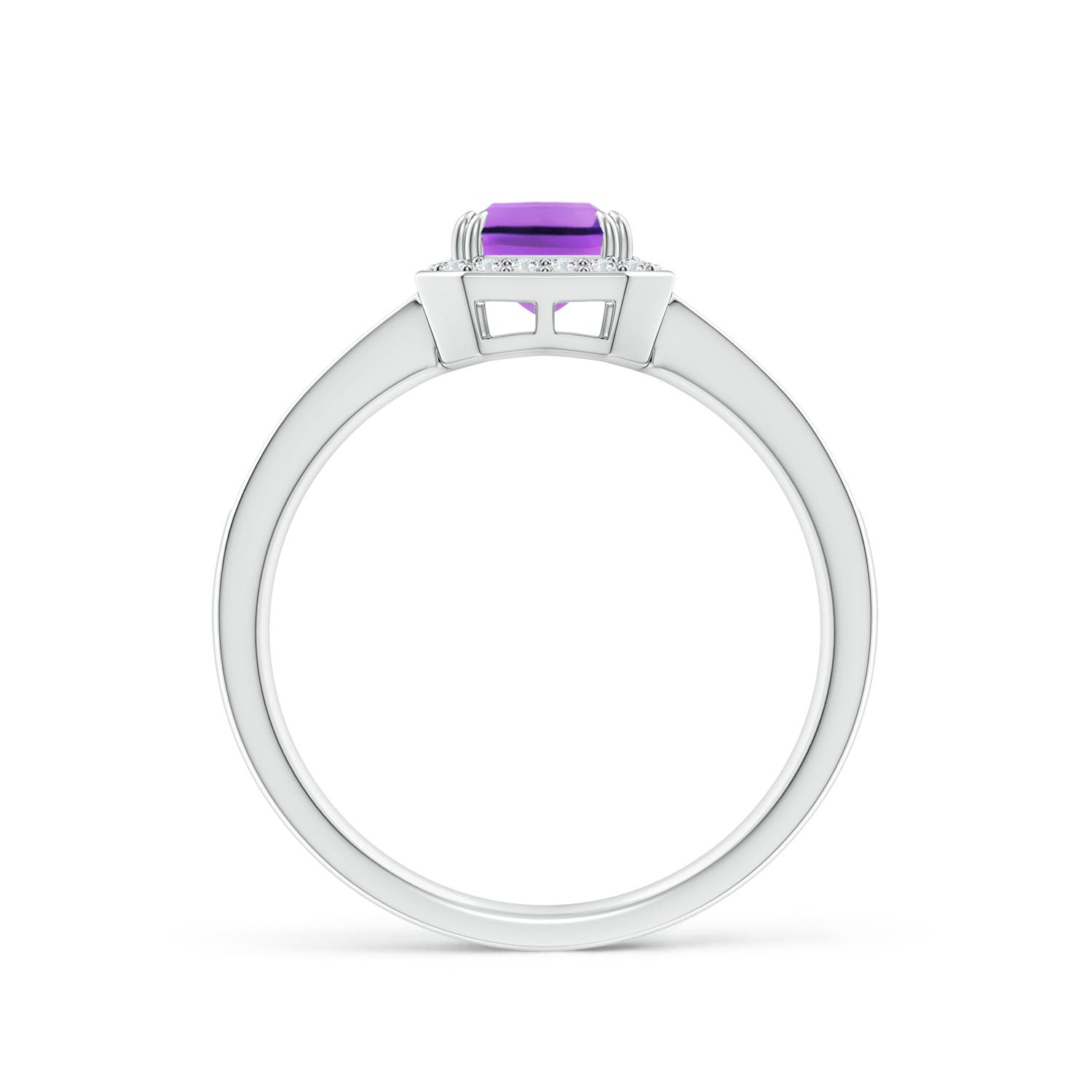 AA - Amethyst / 1.09 CT / 14 KT White Gold