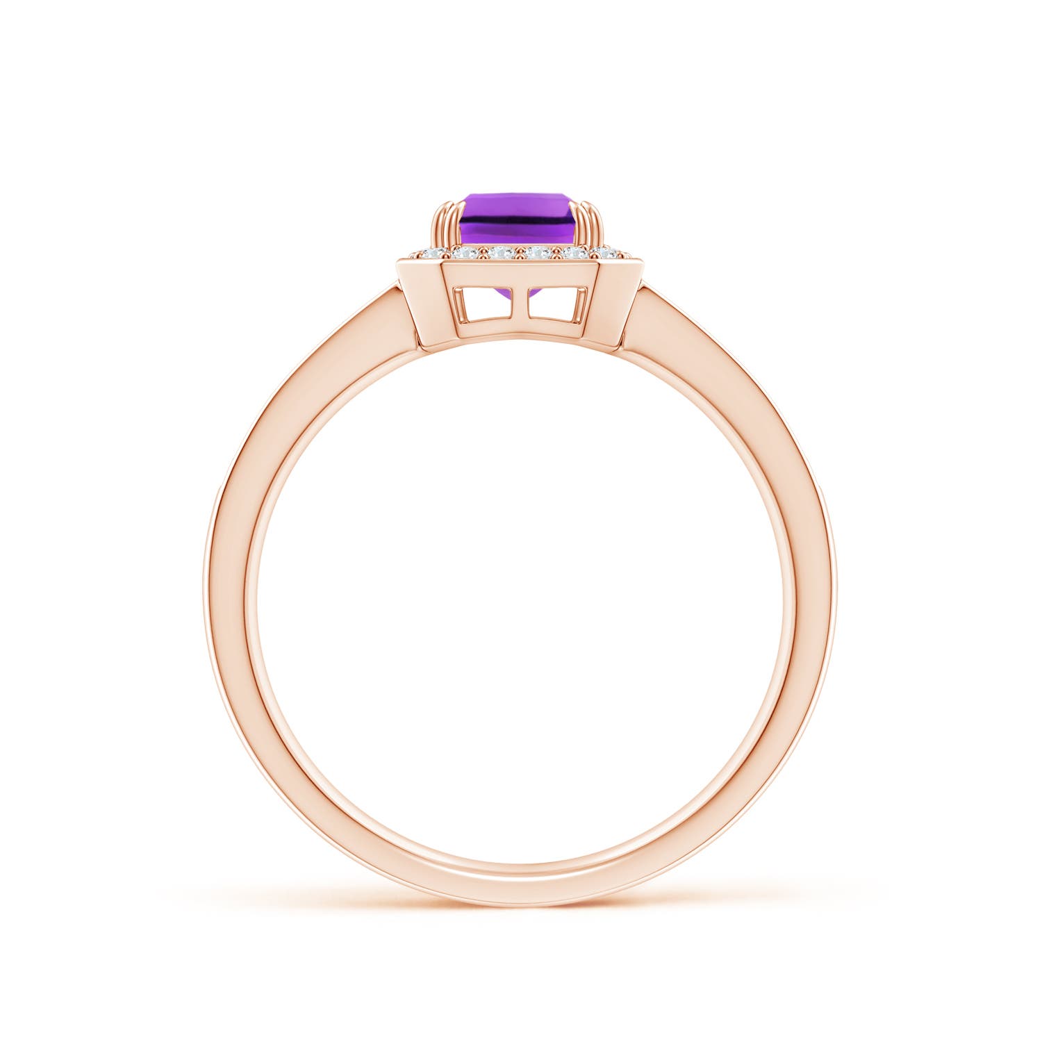 AAA - Amethyst / 1.09 CT / 14 KT Rose Gold