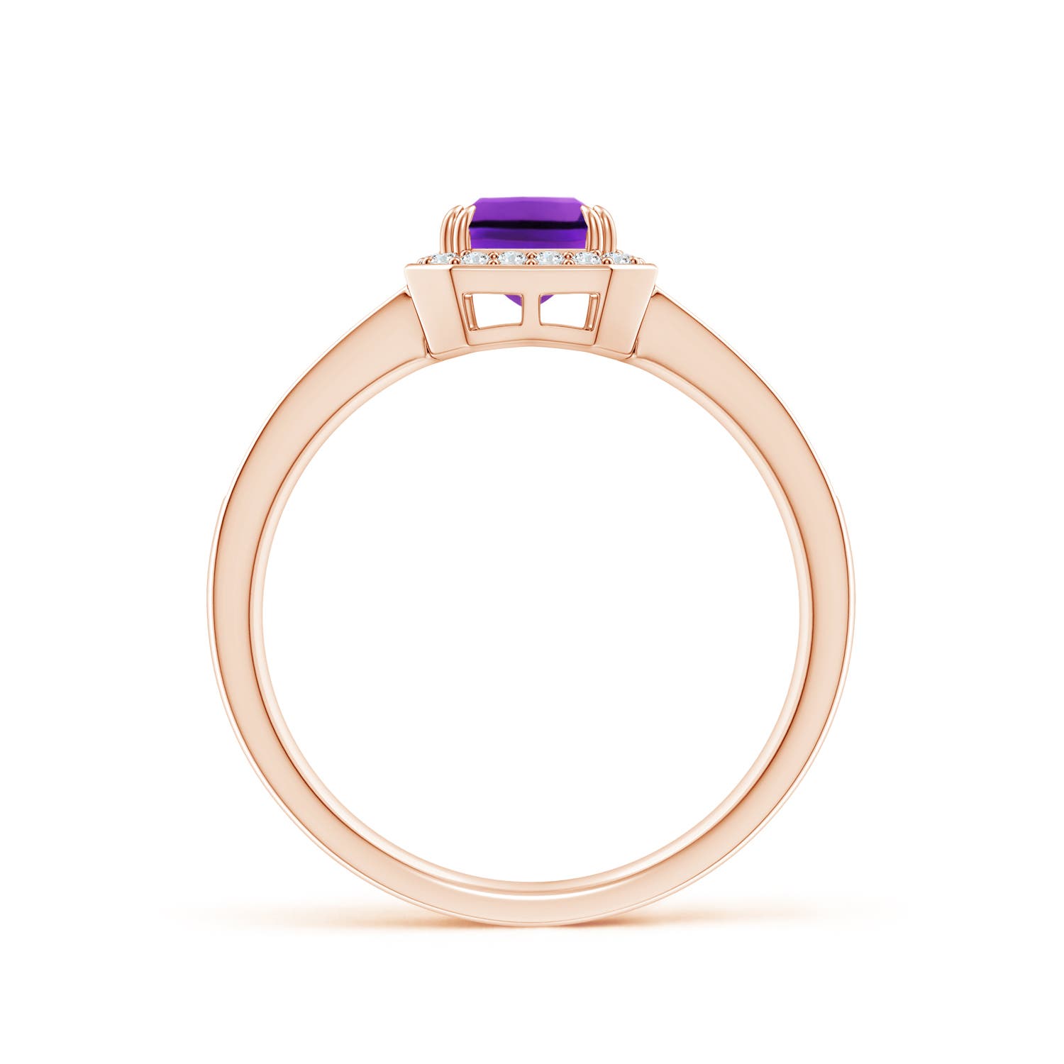 AAAA - Amethyst / 1.09 CT / 14 KT Rose Gold