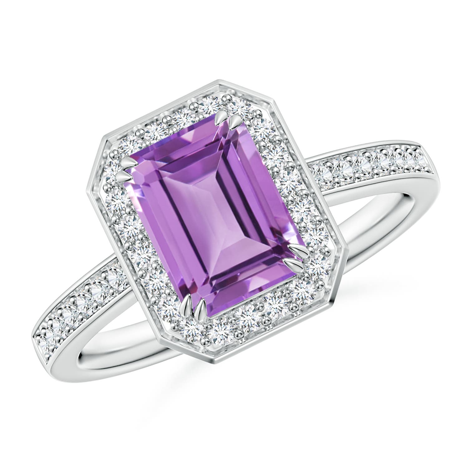 A - Amethyst / 1.79 CT / 14 KT White Gold