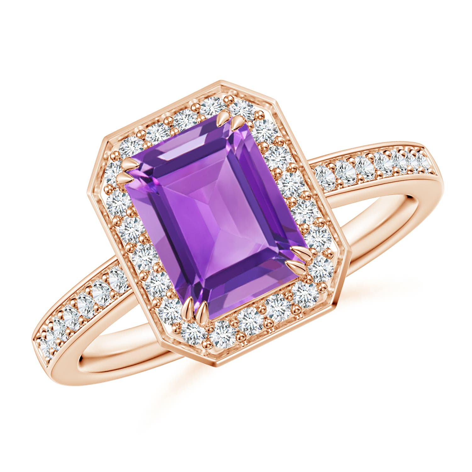 AA - Amethyst / 1.79 CT / 14 KT Rose Gold