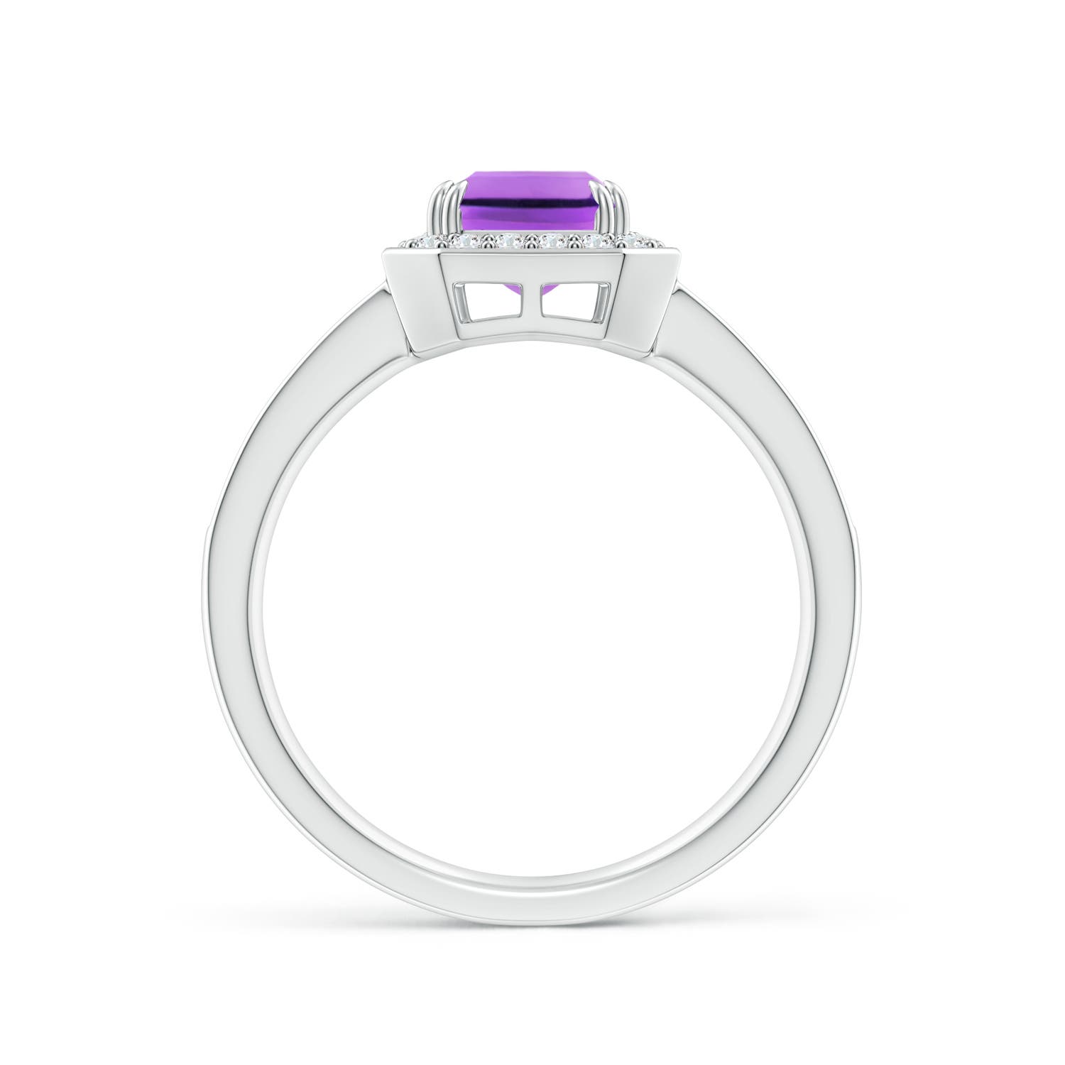 AA - Amethyst / 1.79 CT / 14 KT White Gold