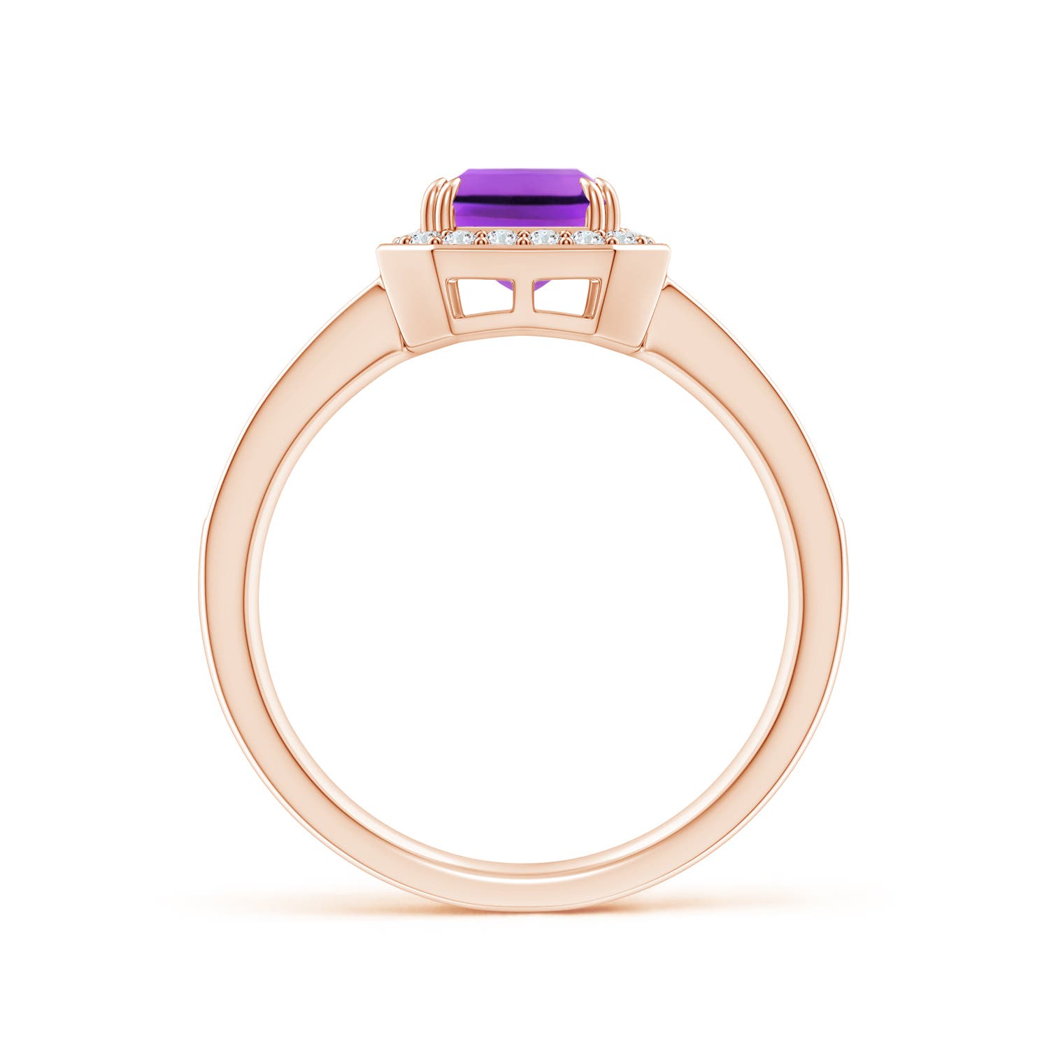 AAA - Amethyst / 1.79 CT / 14 KT Rose Gold