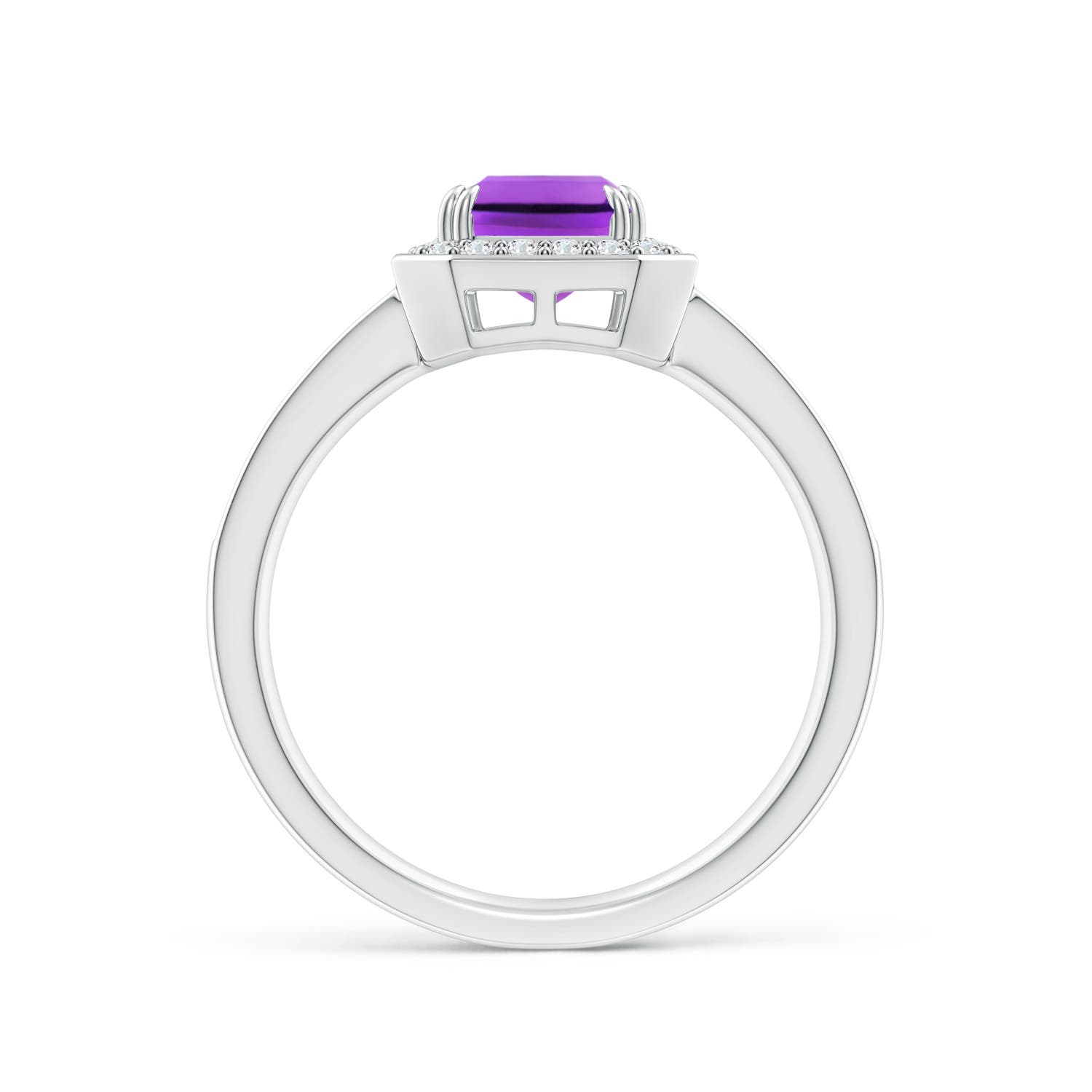 AAA - Amethyst / 1.79 CT / 14 KT White Gold