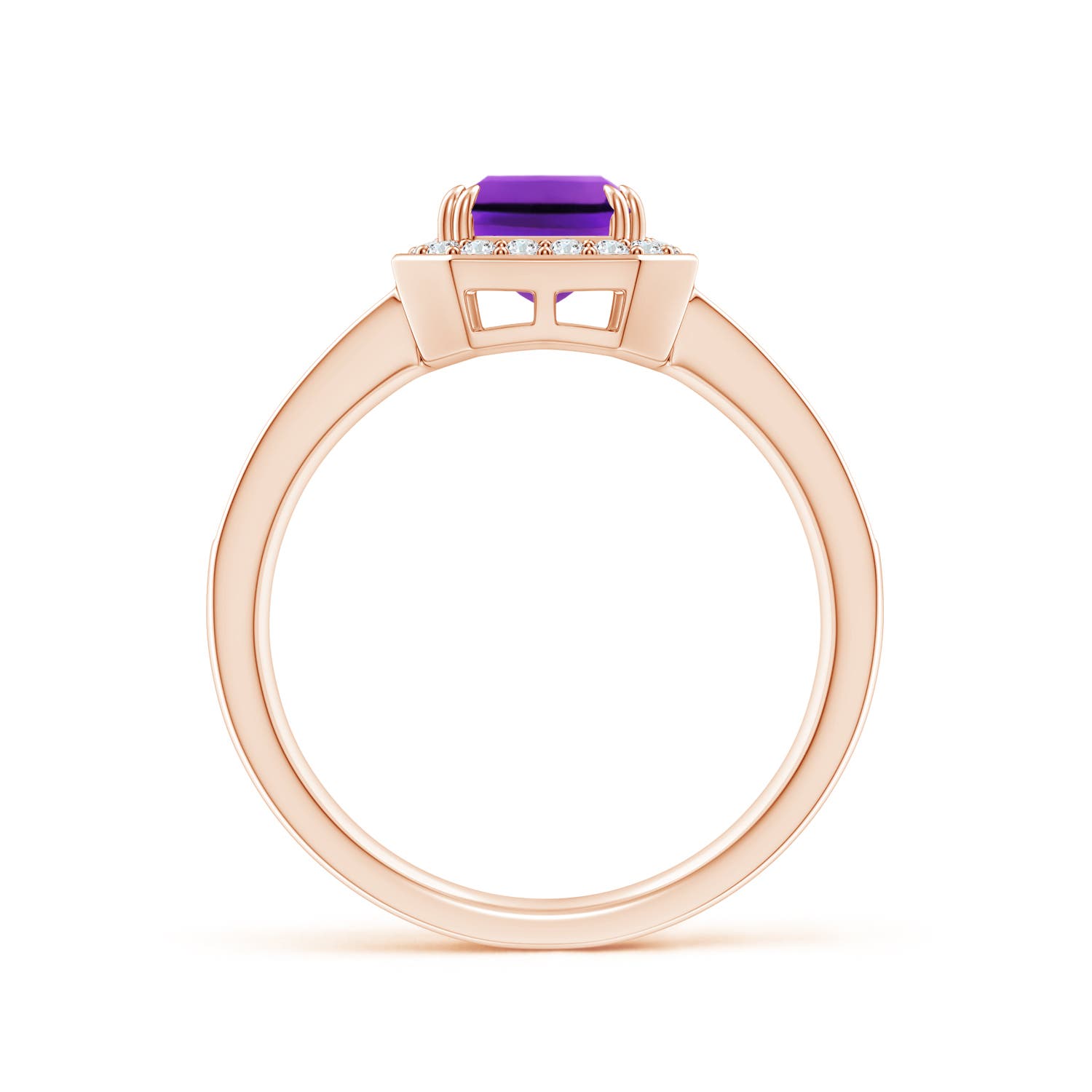 AAAA - Amethyst / 1.79 CT / 14 KT Rose Gold