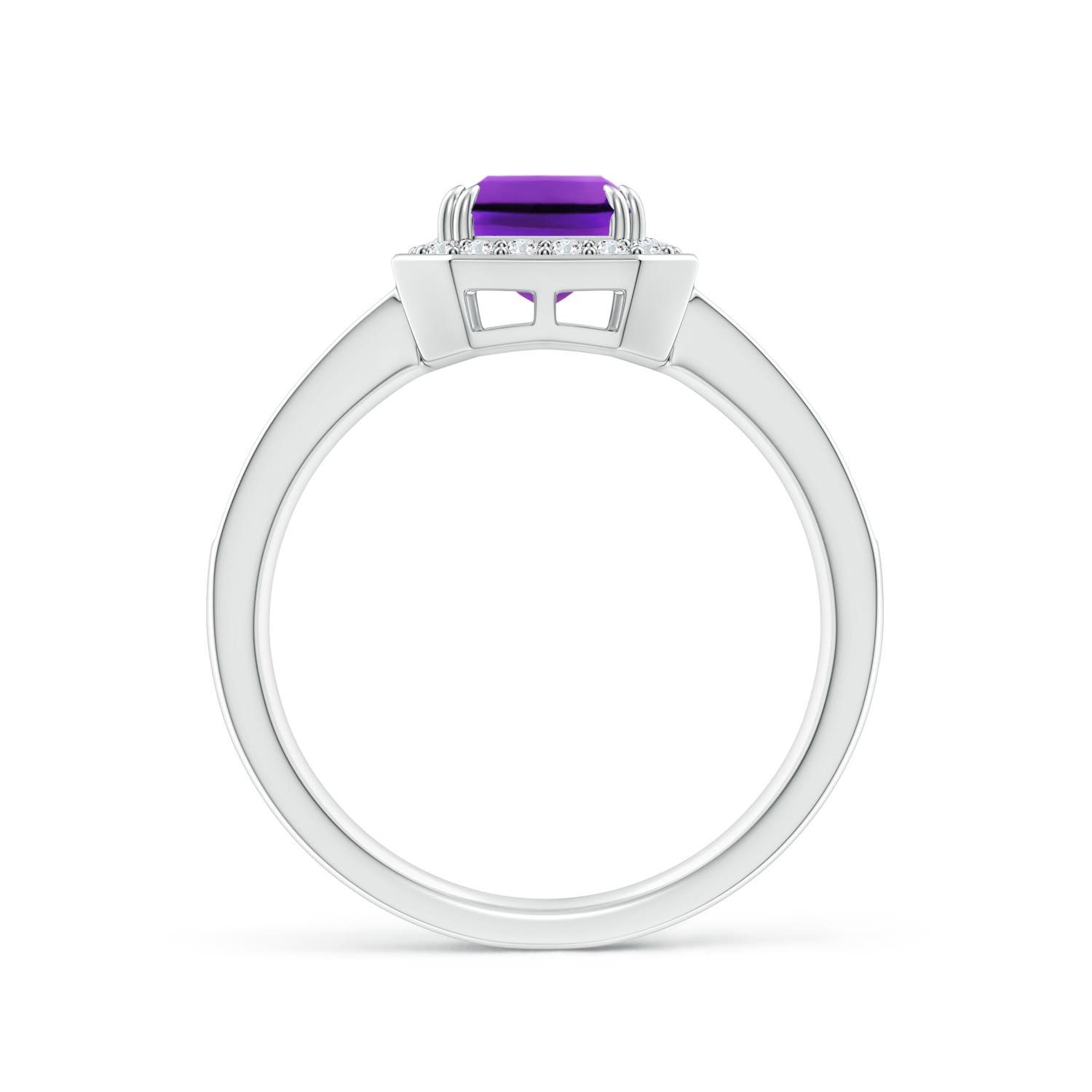 AAAA - Amethyst / 1.79 CT / 14 KT White Gold