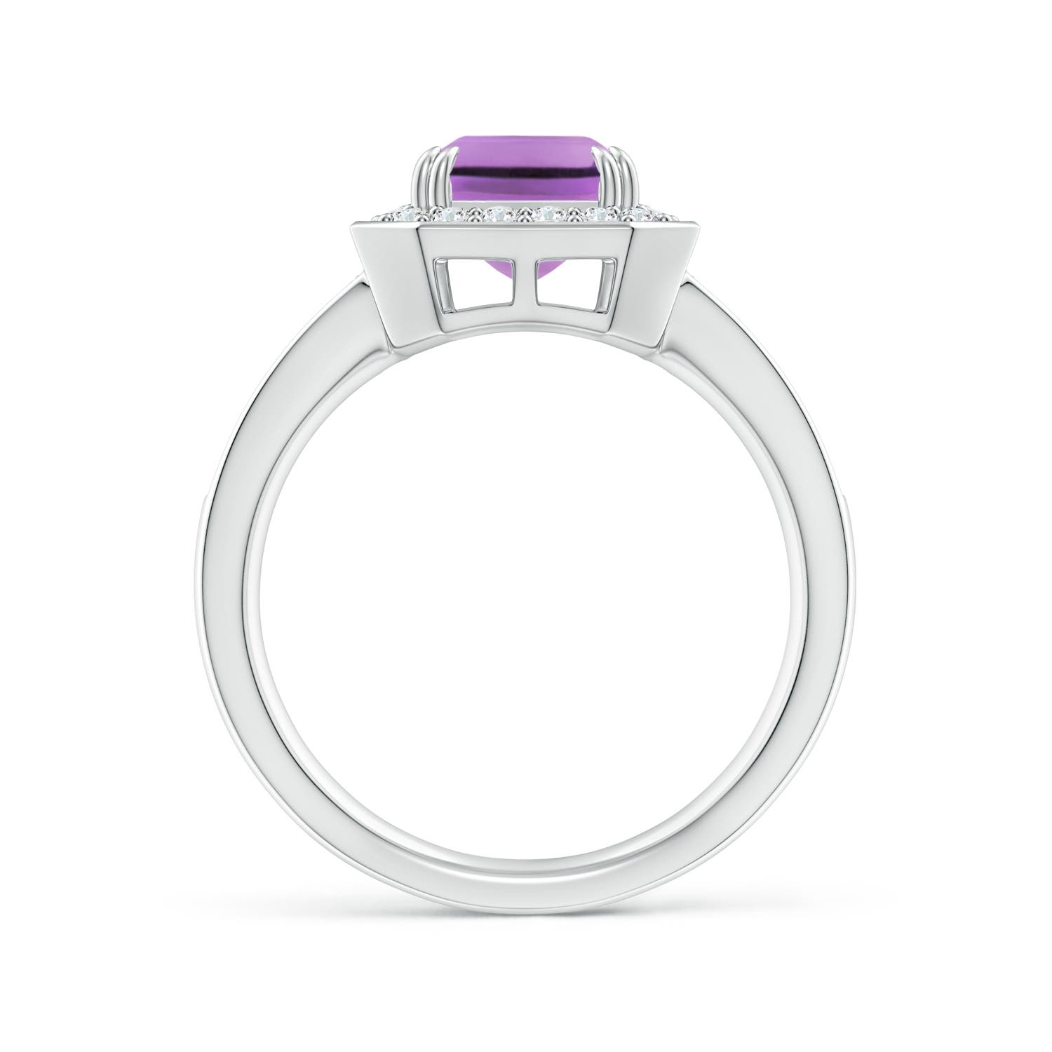 A - Amethyst / 2.57 CT / 14 KT White Gold