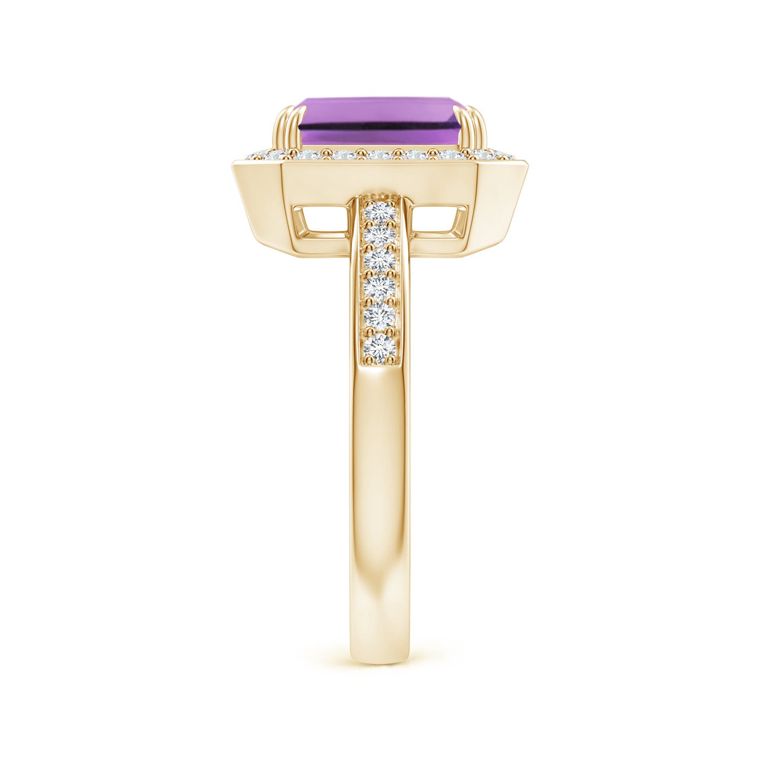 A - Amethyst / 2.57 CT / 14 KT Yellow Gold