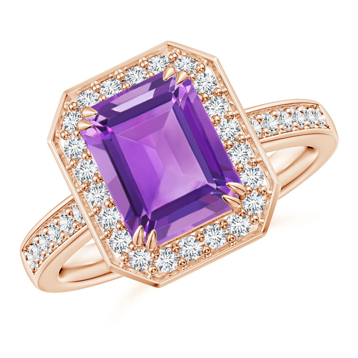 AA - Amethyst / 2.57 CT / 14 KT Rose Gold