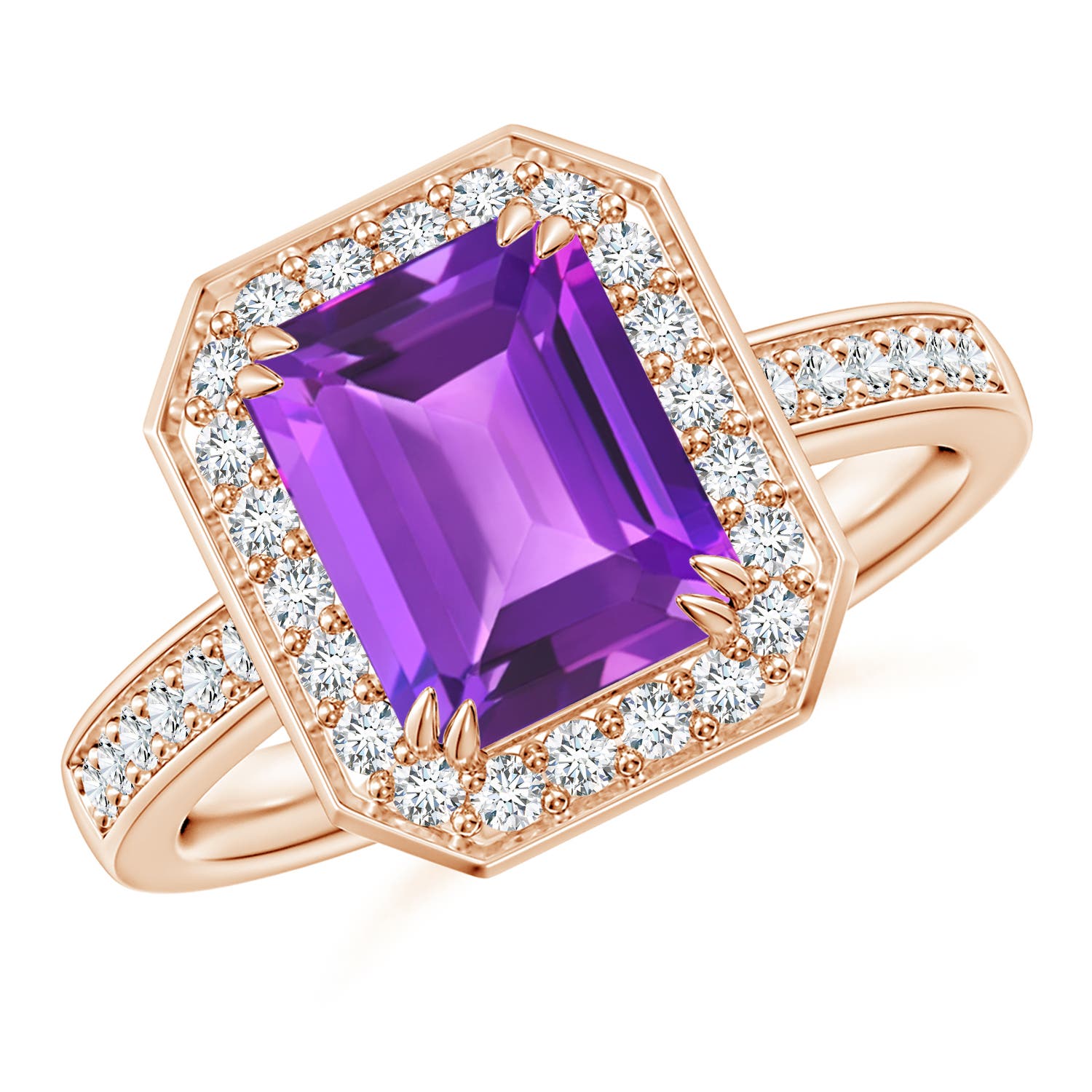 AAA - Amethyst / 2.57 CT / 14 KT Rose Gold