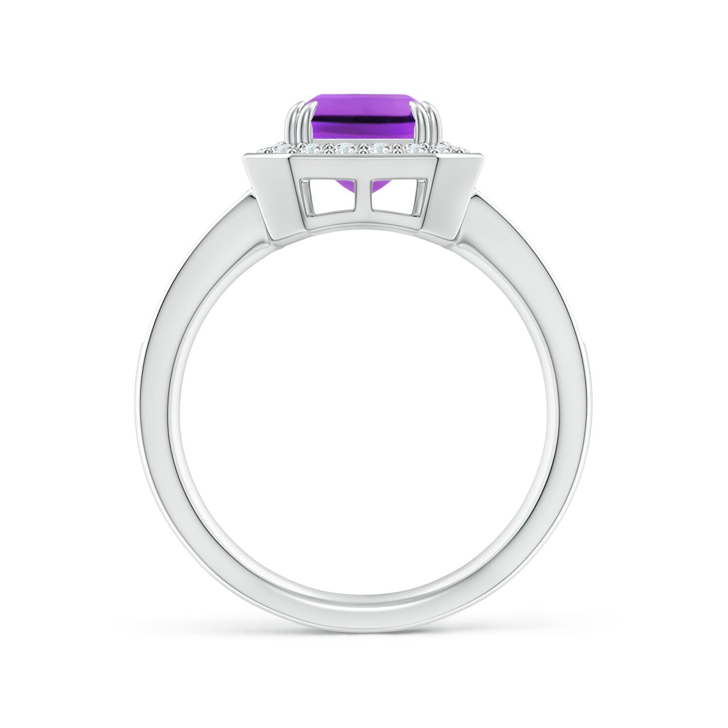 AAA - Amethyst / 2.57 CT / 14 KT White Gold