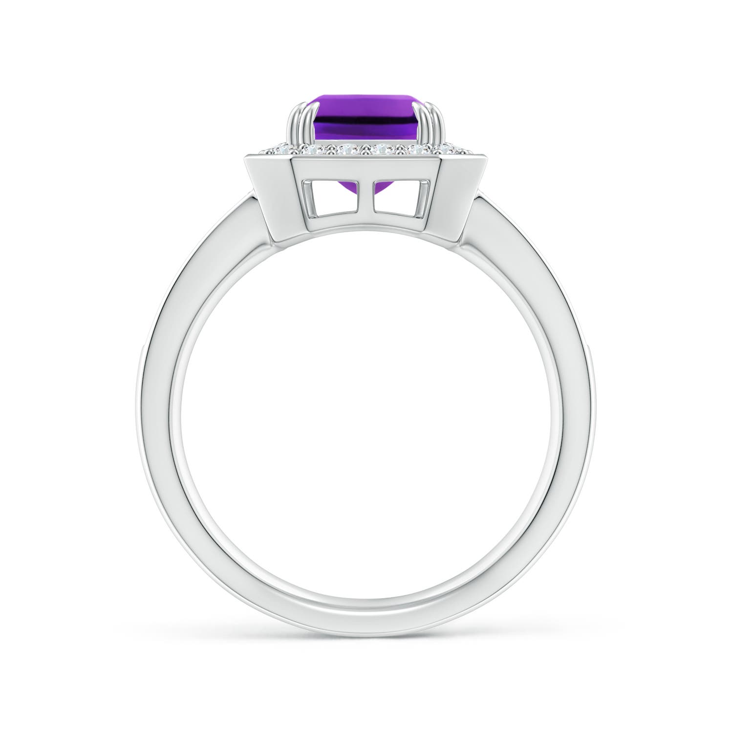 AAAA - Amethyst / 2.57 CT / 14 KT White Gold