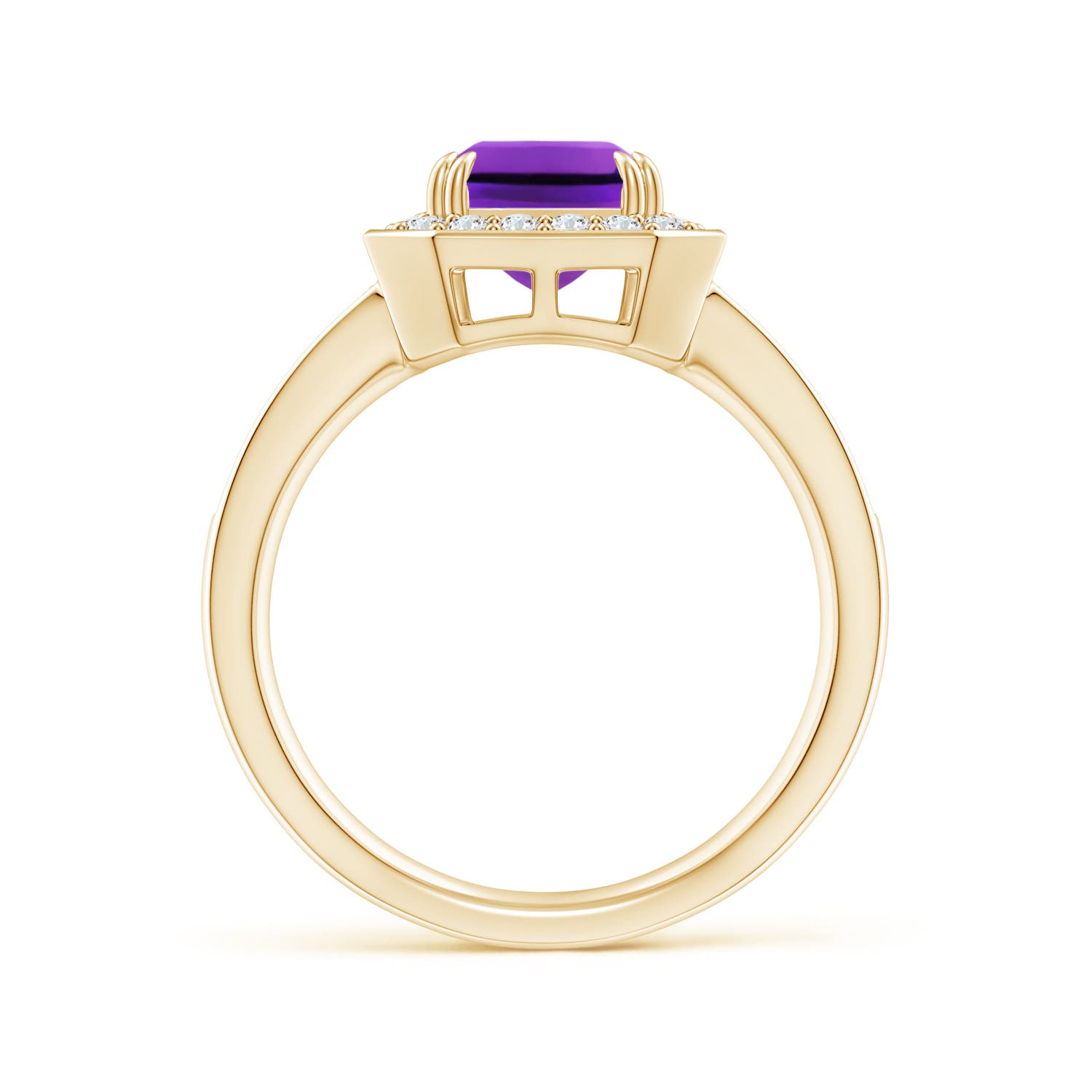 AAAA - Amethyst / 2.57 CT / 14 KT Yellow Gold